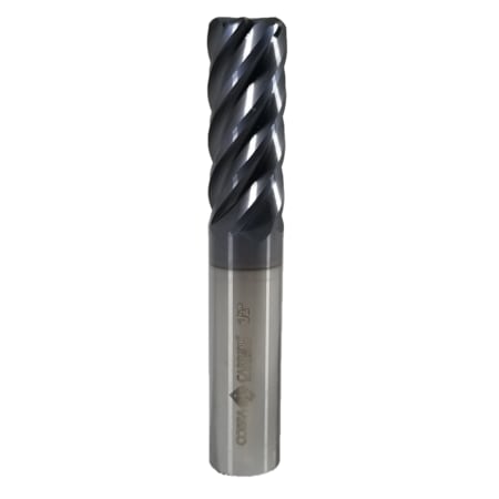 Sidewinder Endmill, 6 Flute NaCRO, 1/2, Length of Cut: 1-1/4" 15607